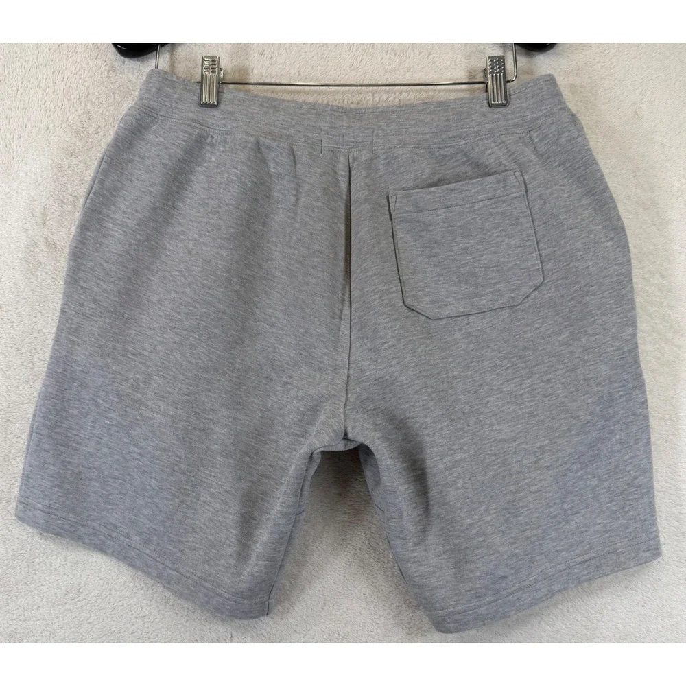 Polo Ralph Lauren Mens Gray Double-Knit Sweat Shorts Size Medium Pony Logo